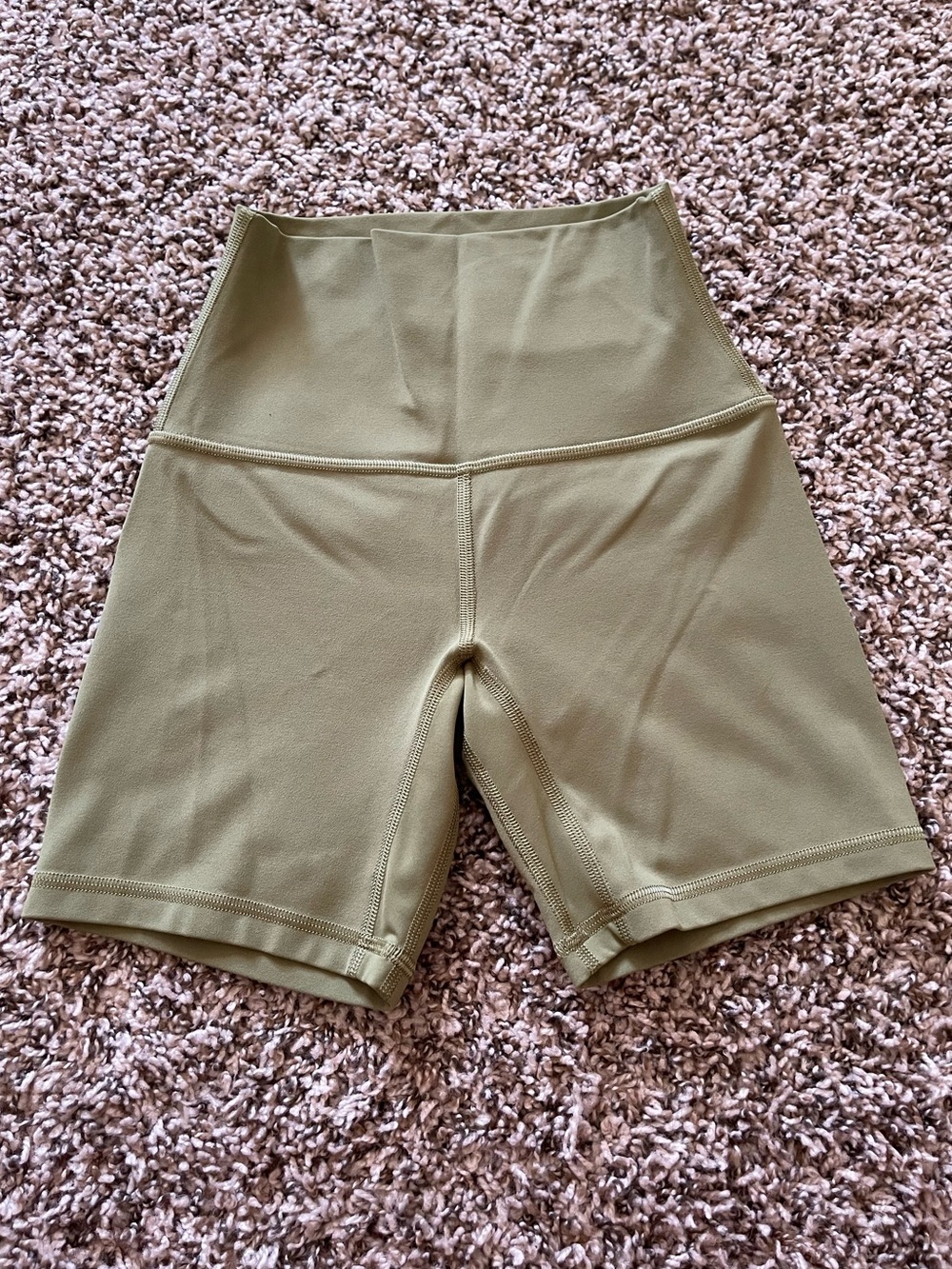 Lululemon Align High-Rise Shorts 6" Rosemary Green Size 0 Nulu Yoga Biker Soft